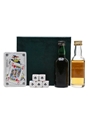 St Michael Seasonal Greetings Game Box Scotch Whisky, Port, Playing Cards And Poker Dice 2 x 5cl