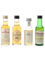Assorted Highland Single Malt Scotch Whisky Edradour, Glen Deveron, Oban & Tullibardine 4 x 5cl