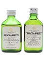Black & White Bottled 1970s 2 x 4cl