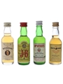 Assorted Blended Scotch Whisky Bottled 1970s - Buchanan, J & B, MacArthur's & Pig's Nose 4 x 4.7cl / 40%