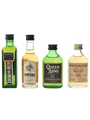 Assorted Blended Scotch Whisky Bottled 1970s - Hundred Pipers, Passport, Queen Anne and Whyte & Mackays 4 x 4.7cl