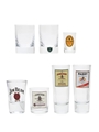 Assorted Shot Glasses Cock O' The North, Gordon's, Guinness, Jameson, Jim Beam, Paddy 