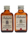 Ballantine's Finest Bottled 1960s & 1980s 2 x 5cl