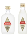 Gilbey's London Dry Gin Bottled 1970s 2 x 5cl / 40%