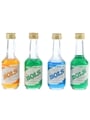 Bols Blue Curacao, Dry Orange Curacao & Green Curacao Bottled 1970s 4 x 5cl