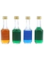 Bols Blue Curacao, Dry Orange Curacao & Green Curacao Bottled 1970s 4 x 5cl