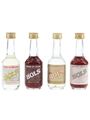 Bols Cherry Brandy, Creme De Bananes, Creme De Cacao & Gold Liqueur Bottled 1970s 4 x 5cl