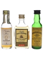 Golden Rare, Old Clipper & Schwegmann's Bottled 1970s 3 x 3.9cl-7cl