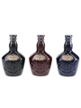 Royal Salute 21 Year Old Wade Ceramic Decanters 3 x 5cl / 40%