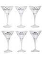 Beluga Martini Cocktail Glasses Bormioli 