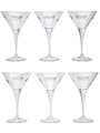 Beluga Martini Cocktail Glasses Bormioli 