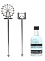 The London No1 Original Blue Gin With Cocktail Stirrers 5cl / 47%