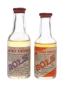 Bols Dry Orange Curacao & Parfait Amour  2 x 2.6-3cl
