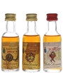 Pedro Domecq Carlos & Fundador Brandy Bottled 1970s-1980s 3 x 3cl / 40%
