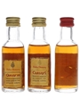 Pedro Domecq Carlos & Fundador Brandy Bottled 1970s-1980s 3 x 3cl / 40%