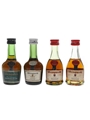 Bisquit 3 Star, Napoleon & VSOP Bottled 1960s-1970s - Ferraretto 4 x 3cl / 40%