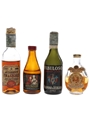 Assorted Brandy Bottled 1960s-1970s 4 x 3cl-5cl