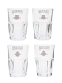 Four Roses Glasses  4 x 12.5cm