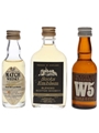 Match, Scots Emblem & W5 Bottled 1970s-1980s 3 x 3cl-4cl