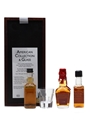 American Collection & Glass Jack Daniel's, Jim Beam Black & Maker's Mark 3 x 5cl