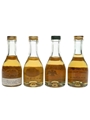 Jean Laplomb, Montplasir, Napoleon, Vendes Brandy Bottled 1960s-1970s 4 x 3cl-3.5cl / 40%