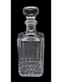 Crystal Decanter With Stopper  21cm x 8.5cm
