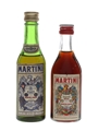 Martini Bianco & Rosso Vermouth Bottled 1970s 2 x 5cl