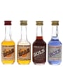 Bols Bitter Orange, Crema De Cacao & Parfait Amour Bottled 1970s 4 x 5cl
