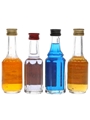 Assorted Bols Liqueurs Blue Curacao, Bitter Orange, Dry Orange Curacao 4 x 3.5cl-5cl