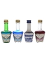 De Kuyper Liqueurs Blue Curacao, Parfait Amour, Pimeltjens 4 x 3cl-3.5cl