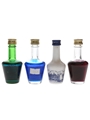 De Kuyper Liqueurs Blue Curacao, Parfait Amour, Pimeltjens 4 x 3cl-3.5cl