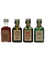 Cointreau Apricot Brandy, Cacao, Cherry Brandy & Creme De Menthe Bottled 1950s 4 x 3cl