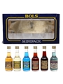Bols Minipack Apricot Brandy, Creme De Bananes, Blue Curacao, Cherry Brandy, Creme De Cacao, Parfait Amour 6 x 5cl