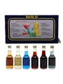 Bols Minipack Apricot Brandy, Creme De Bananes, Blue Curacao, Cherry Brandy, Creme De Cacao, Parfait Amour 6 x 5cl