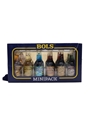Bols Minipack Apricot Brandy, Creme De Bananes, Blue Curacao, Cherry Brandy, Creme De Cacao, Parfait Amour 6 x 5cl