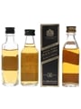 Antiquary, House Of Commons & Johnnie Walker 12 Year Old Bottled 1980s 3 x 5cl / 40%