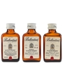 Ballantine's Finest Bottled 1970s & 1980s 3 x 4.7cl-5cl