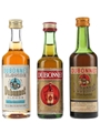 Dubonnet & Dubonnet Blonde Bottled 1960s-1970s 3 x 5cl