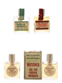 Whyte & Mackay, Scotch Whisky & Irish Whiskey Matches Bottled 1970s - Tiny Novelty Bottles 4 x 1cl / 40%
