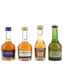 Assorted Cognac & Brandy Courvoisier, Martell & Raynal 4 x 3cl-5cl / 40%