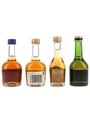 Assorted Cognac & Brandy Courvoisier, Martell & Raynal 4 x 3cl-5cl / 40%