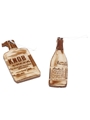 Booker's & Knob Creek Wooden Bottle Tags  