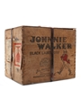 Johnnie Walker Black Label Extra Special Bottled 1950s - Original Wooden Case 12 x 75cl