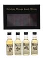 Signatory Vintage Scottish Wildlife Miniatures Balmenach, Mortlach, Port Ellen, Strathmill 4 x 5cl / 43%