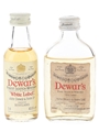 Dewar's White Label Bottled 1970s & 1980s 2 x 5cl