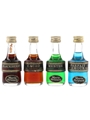 Marie Brizard Liqueurs Bottled 1970s 4 x 5cl