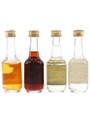 Bols Bitter Orange, Chocolate Mint, Creme De Bananes & Gold Liqueur Bottled 1970s & 1980s 4 x 3.5cl