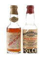 Melchers Creme de Cacao & Pollen & Zoon White Curacao Liqueurs Bottled 1960s 2 x 5cl