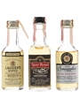 Lauder's, Old Smuggler & Spey Royal Bottled 1970s-1980s 3 x 4.7cl-5cl