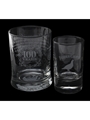Famous Grouse Scotch Whisky Glasses  8.5cm & 10cm